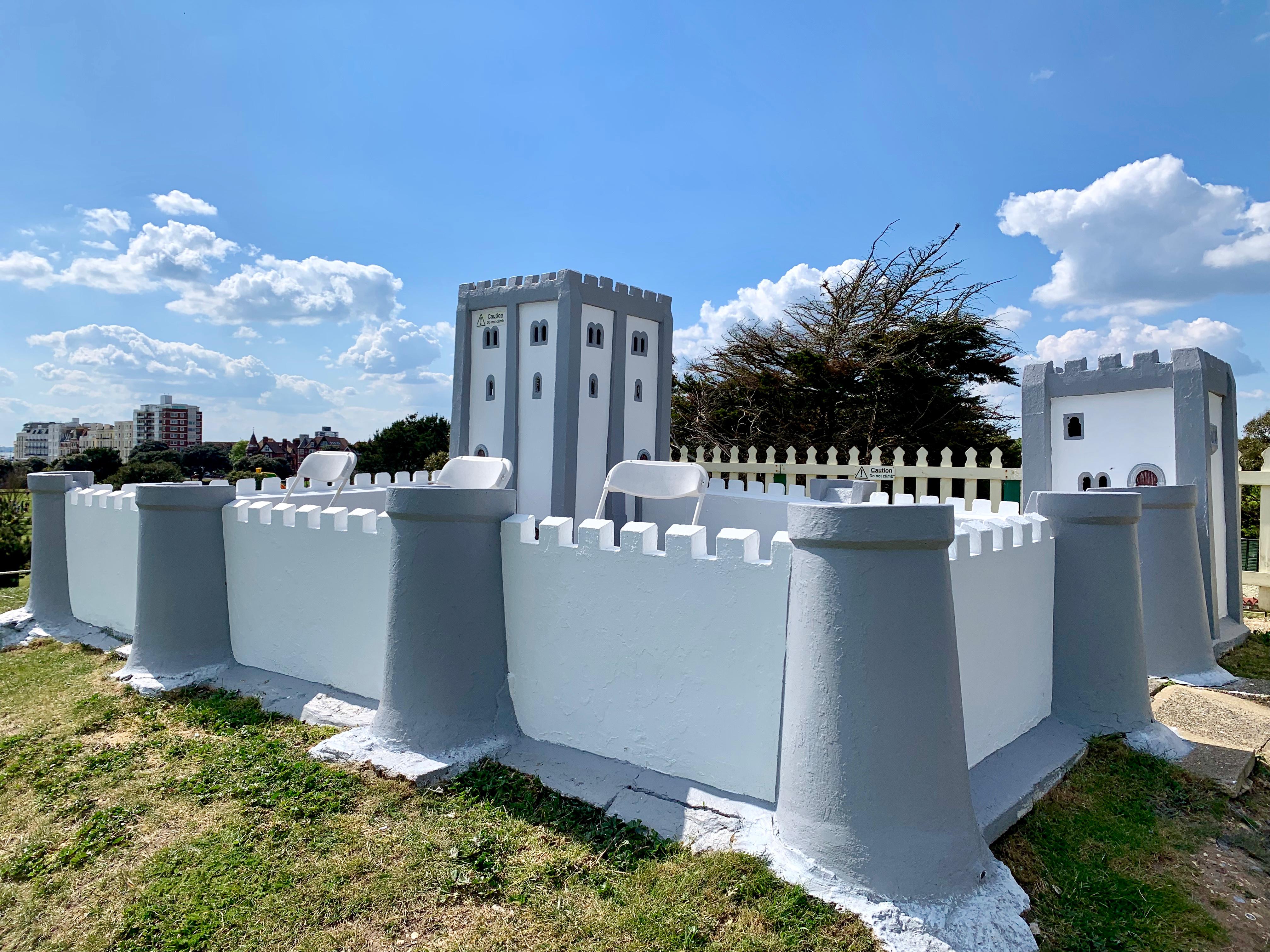 Sitting on the castle